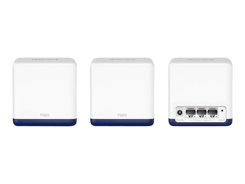 Mercusys Halo H50G Mesh-WLAN-System (3-Pack) Dual-Band Wi-Fi 5 AC1900 Weiß