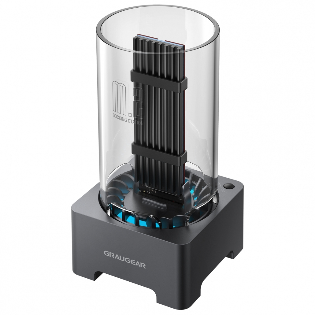 GrauGear G-M2DK-AC-10G Dockingstation USB 3.2 Gen 2 Type-C Schwarz