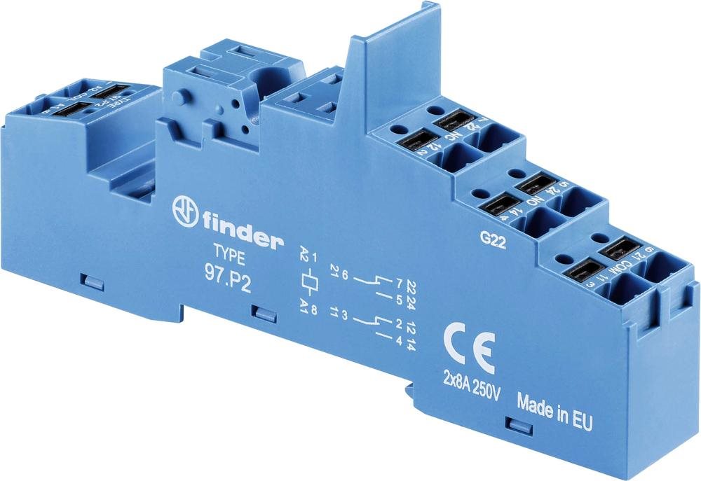 Finder Relaissockel 1 St. 97.P2 Serie 46, Serie 99, Serie 86 46.52, 99.02, 86 (97.P2)