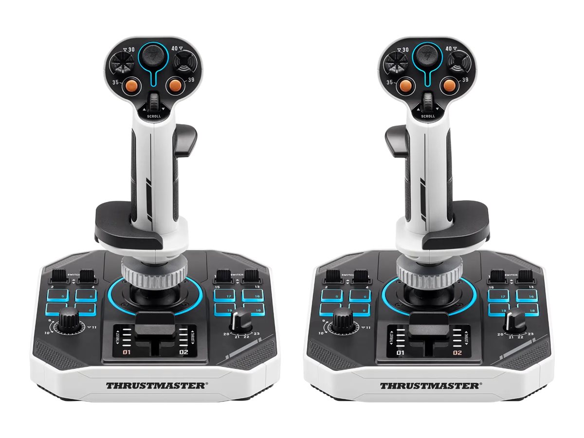 Thrustmaster Sol-R 2 HOSAS Space Sim Duo Joystick Kabelgebunden USB-C PC Schwarz, Weiß