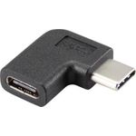 Renkforce USB 3.1 (Gen 2) Adapter [1x USB-C™ Stecker - 1x USB-C™ Buchse] 90° nach rechts gewinkelt (RF-4410232)