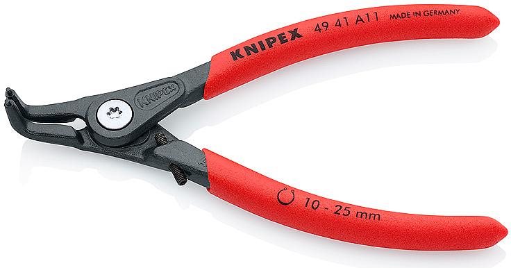 Knipex 49 41 A11 Seegeringzange Passend für Außenringe 10-25 mm Spitzenform abgewinkelt 90°