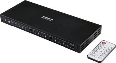 SpeaKa Professional 4x2 Port HDMI-Matrix-Switch mit Audio-Ports 3840 x 2160 Mio. Pixel Black (SP-8753144)