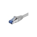 Wentronic Goobay CAT 6a Patchkabel, S/FTP (PiMF), Grau, 0.5 m - LSZH halogenfrei, Kupfer (93659)