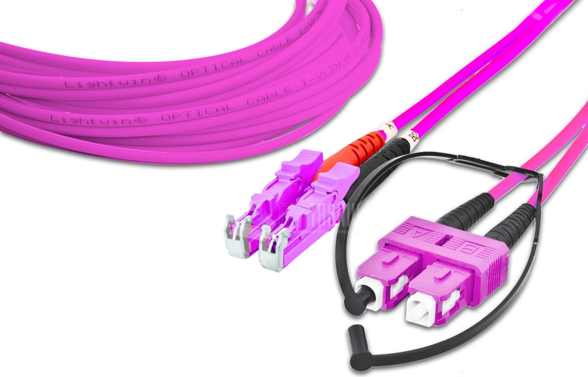 Lightwin High Quality Duplex LWL Patchkabel (LDP-50 LSH-SC 1.0 OM4)