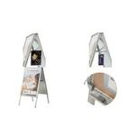 magnetoplan Topschild für Plakatständer SP A1, weiß aus weißem Kunststoff, zum nachträglichen Beschriften (00020)