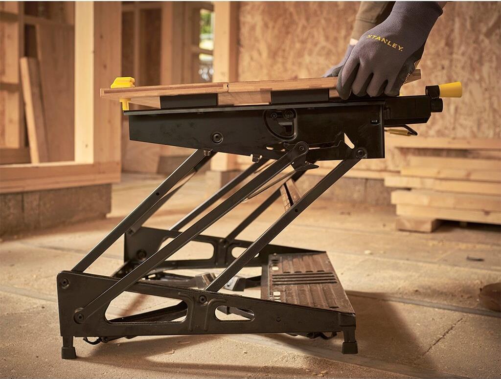 Stanley Workmate Workmate Deluxe 625 mm Schwarz, Gelb