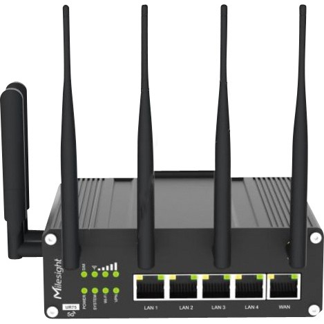 Milesight UR75-504AE-W2 5G Industrial Cellular Router Wi-Fi 6 GPS Dual-SIM (UR75-504AE-W2)