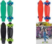 SCHILDKRÖT Retro Skateboard Native Red verstärktes Polypropylen (PP), Deck 560 x 140 mm, - 1 Stück (510702)