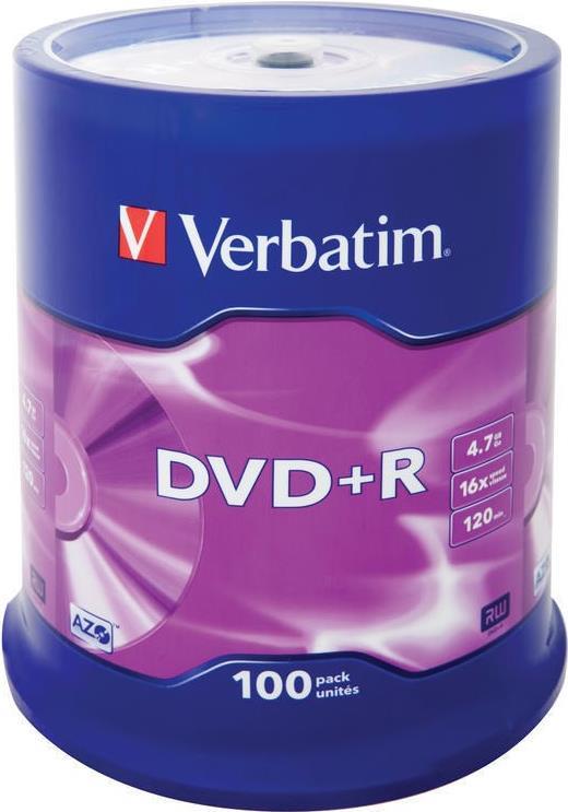Verbatim 100 x DVD+R (43551)
