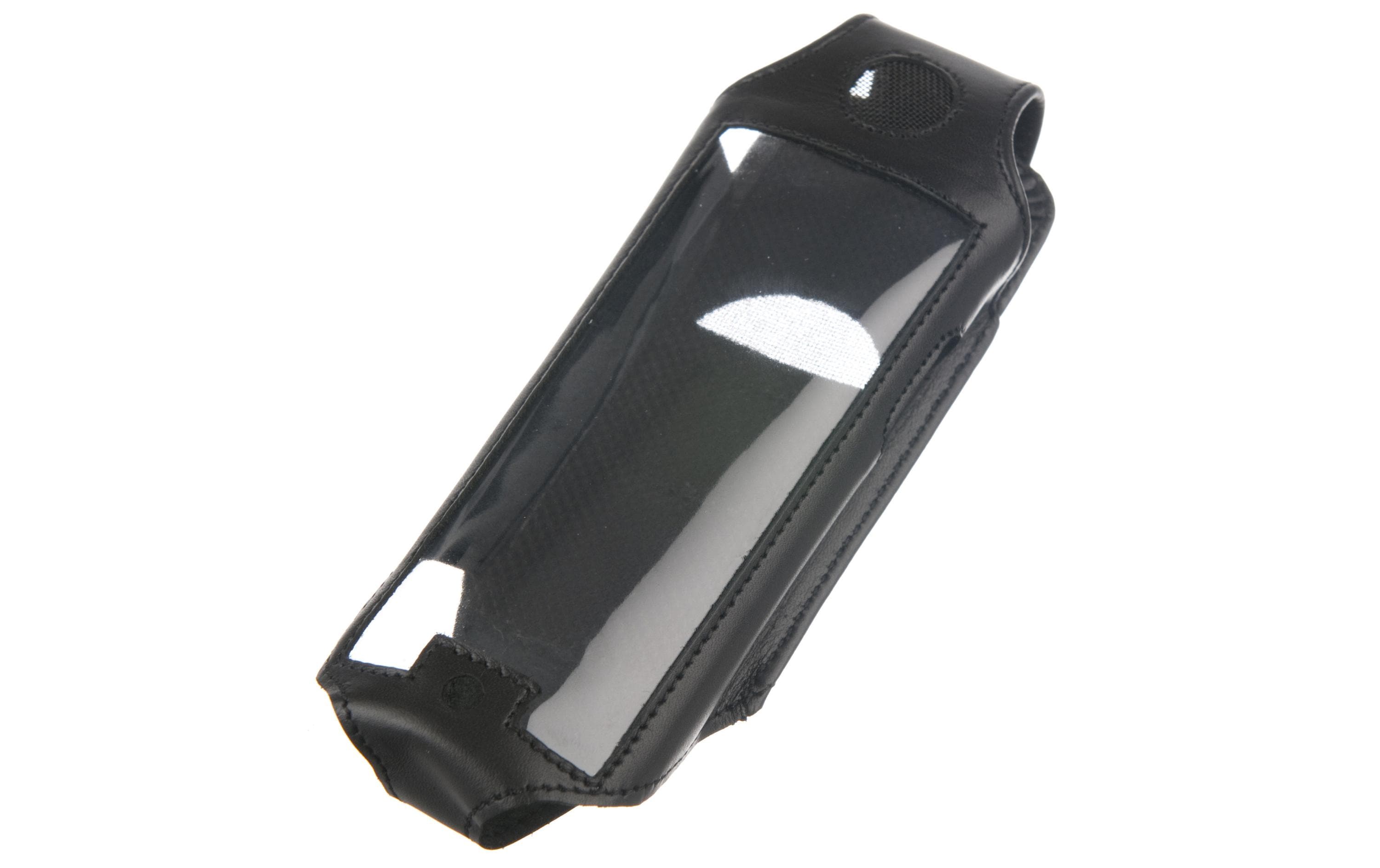 Soryt Ledertasche für Gigaset S790/S795/S79H/S810/S4 Professional mit Drehclip Schwarz