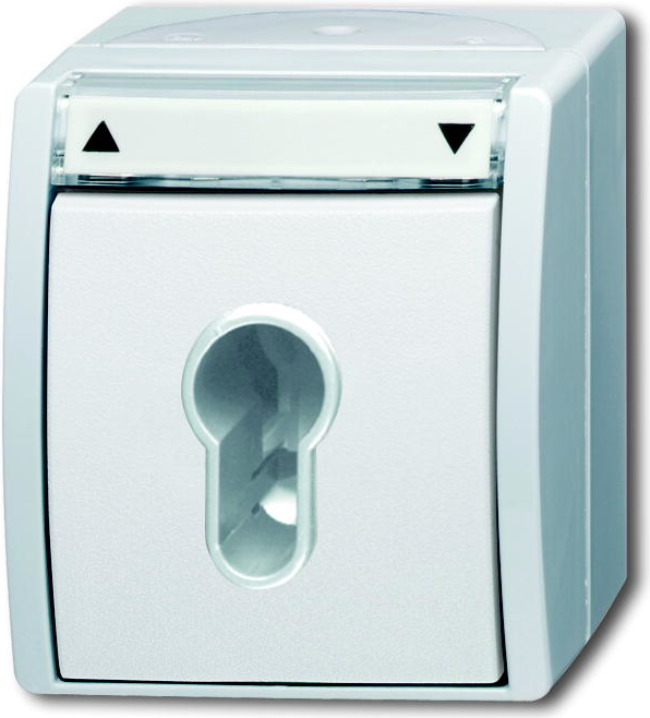 Busch-Jaeger 2712 SLW-54. Produktfarbe: Weiß, Zertifizierung: IP 44. Breite: 74 mm, Tiefe: 55 mm, Höhe: 83 mm (2CKA001101A0924)