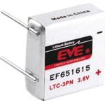 Spezial-Batterie LTC-3PN U-Loetpins Lithium EVE EF651615 3.6 V 400 mAh 1 St. (232541)