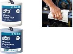 TORK Mehrzweck-Putzrolle, 2-lagig, weiß, 510 m System: W1, stark, Qualität: Premium, Fasertyp: gemischt - 1 Stück (130040)