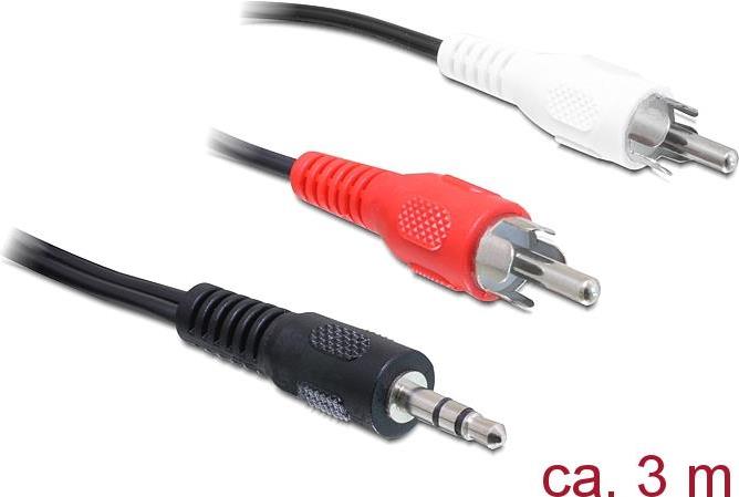 DeLOCK Audiokabel Mini-Phone Stereo 3,5 mm (M) bis RCA x 2 (M) (84942)