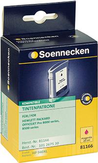 SOENNECKEN Tintenpatrone 81166 wie HP C4908AE 940XL magenta (81166)