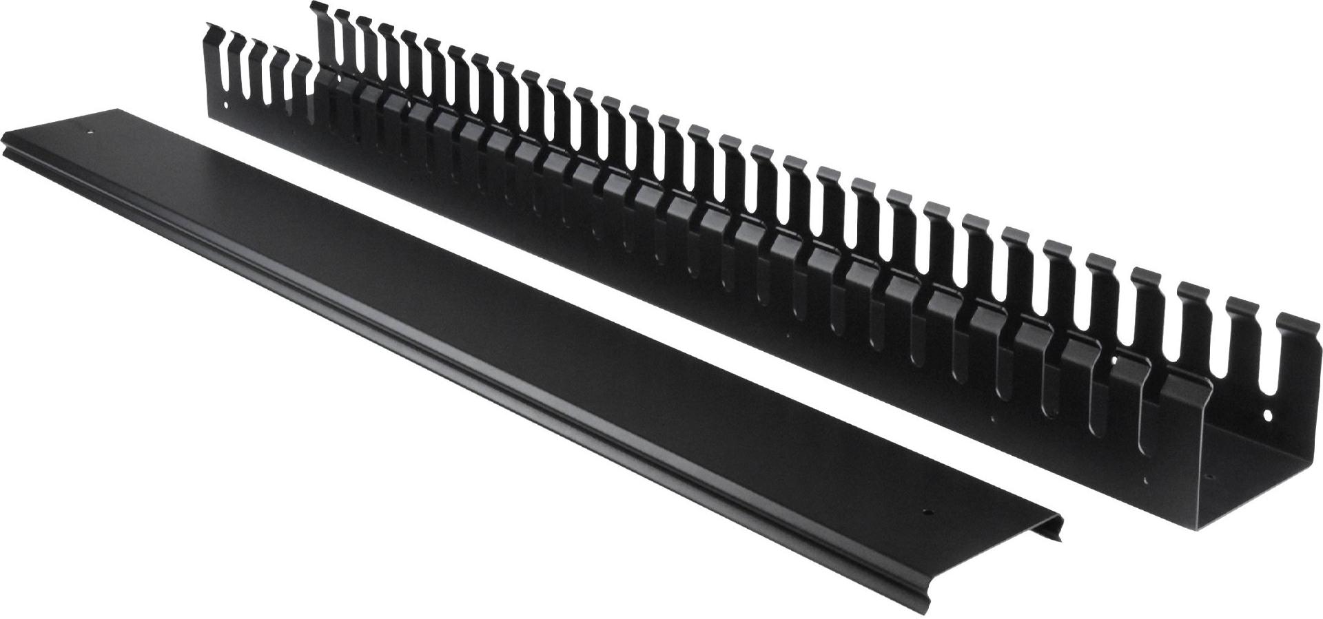 StarTech.com Vertikaler Kabelordner mit Finger Duct 0U 1,8 m 40U Schwarz