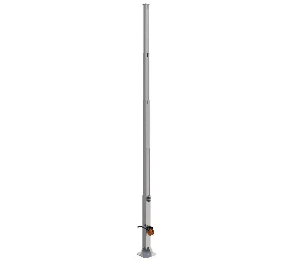 LOGON PROFESSIONAL RCCTV011 Teleskopstange 6 m Black, Metallic