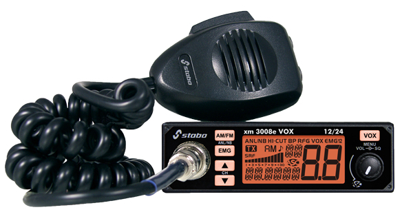 stabo XM 3008E VOX 12/24 CB-Funkgerät 40 Kanäle LCD Schwarz