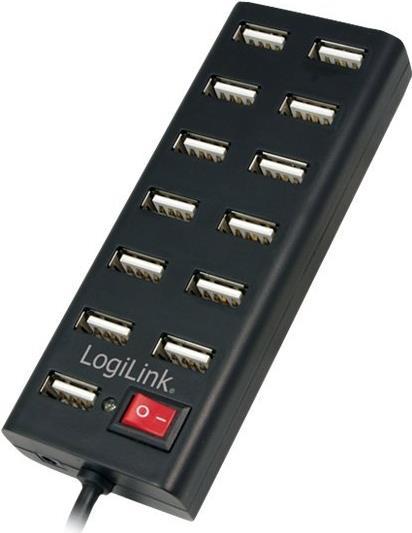 LogiLink USB 2.0 Hub 13-Port with On/Off Switch (UA0126)