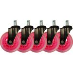LC-Power LC-CASTERS-7BP-SPEED Büro- & Computerstuhl-Teil Pink Kunststoff - Gummi Lenkrolle (LC-CASTERS-7BP-SPEED)