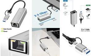 LogiLink USB-A/-C auf 2.5G Ethernet-Netzwerkadapter grau (UA0422)