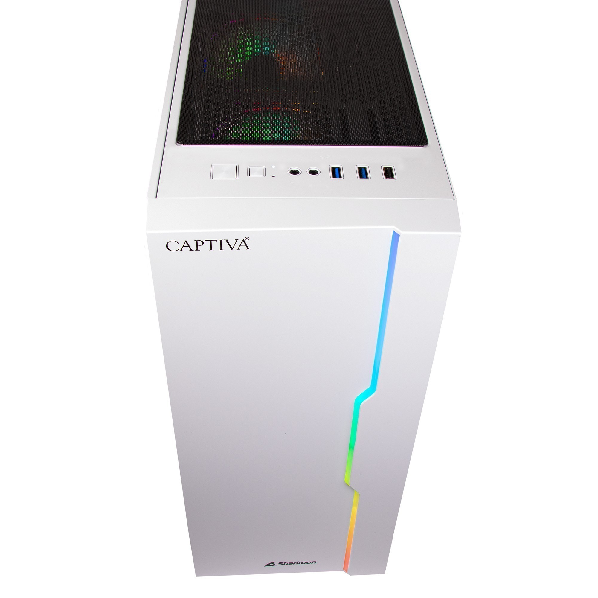Captiva Advanced Gaming R98-797 Desktop-PC Ryzen 5 5500 RTX 5060 Ti 16 GB RAM 1 TB SSD Windows 11 Home Weiß