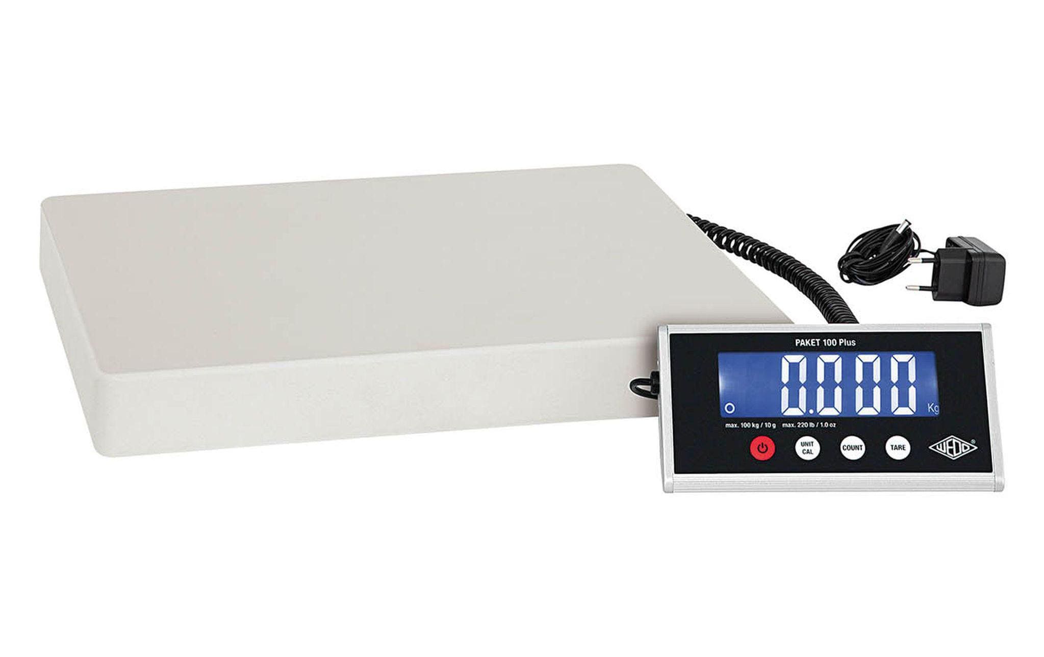 WEDO PAKET 100 Plus Elektronische Paketwaage 100 kg Grau