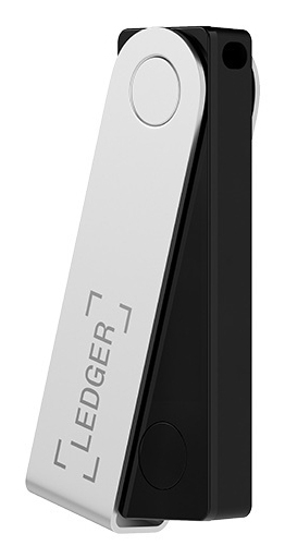 Ledger Nano X Hardware Wallet Bluetooth USB-C Schwarz, Silber