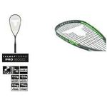 TALBOT torro Squashschläger Pro 6000, schwarz / grün sportlicher Offensiv-Schläger, mit Y-Konstruktion, - 1 Stück (251006)