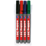 Edding 361 Marker 4 Stück(e) Pinselspitze Schwarz (4-361-4)