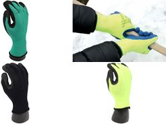 HYGOSTAR Kälteschutz-Handschuh WINTER STAR, gelb/schwarz, M Grobstrickhandschuh aus Polyester & Baumwolle, 10 Gauge, - 1 Stück (322863)