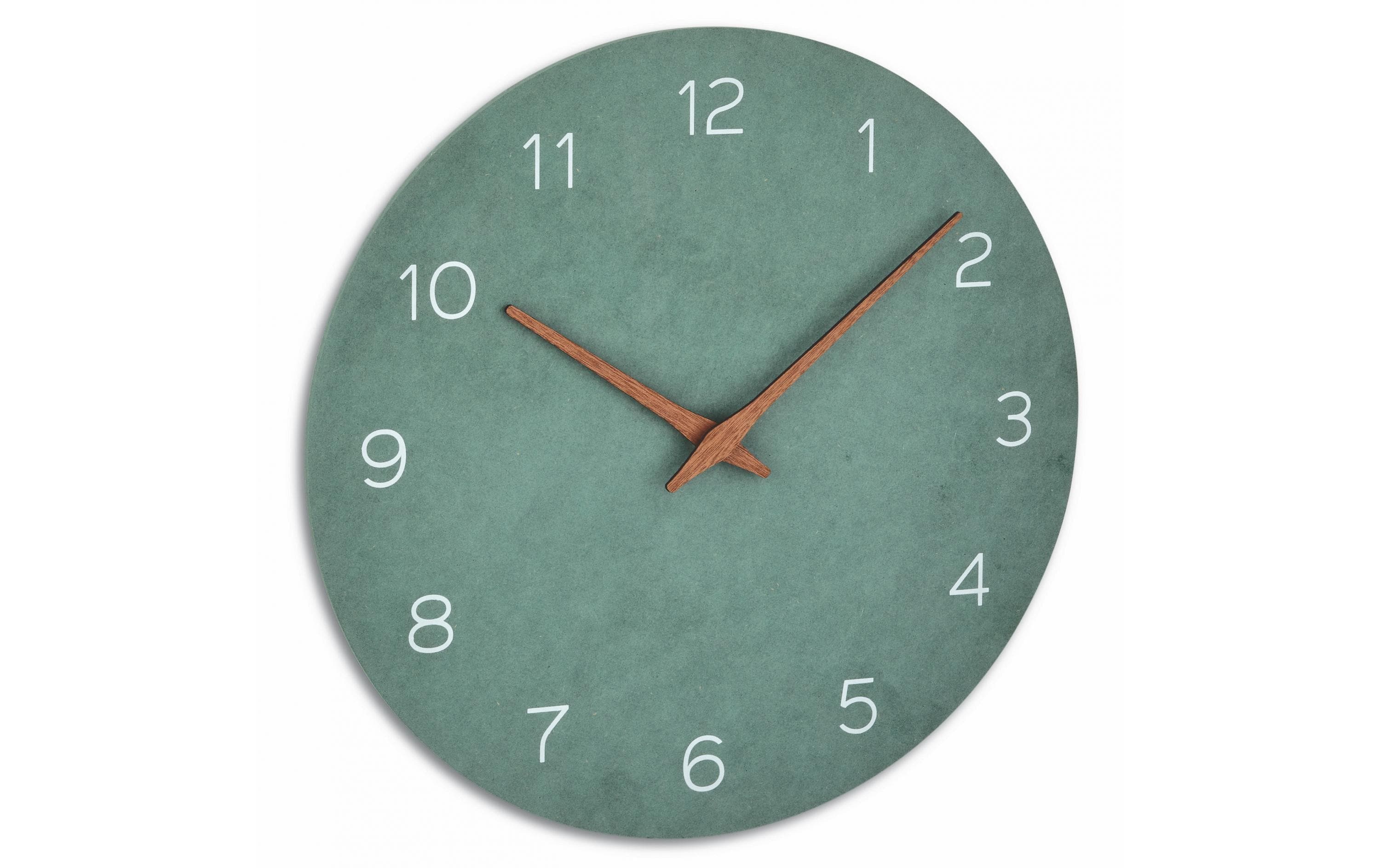 TFA Dostmann Analoge Wanduhr 60.3054.04 Ø 29,7 cm Jadegrün