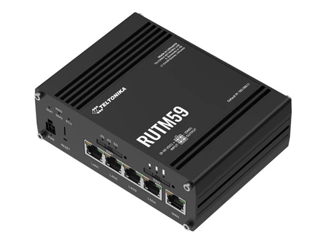 Teltonika RUTM59 5G Wireless Router 4-Port Gigabit Switch Schwarz