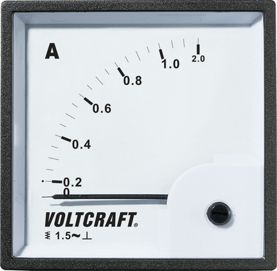 Voltcraft AM-72X72/1A Analog-Einbaumessgerät AM-72X72/1A 1 A Dreheisen (AM-72X72/1A)