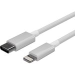 Flexline ®-USB Lade Kabel, USB-C Stecker auf 8-pin Stecker, PD, weiß, 2,0m (FL31-13053)