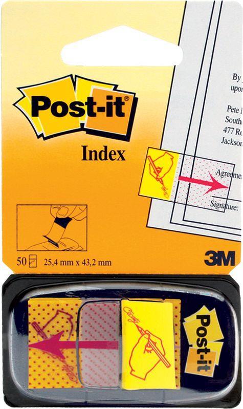 3M Post-it® Index Symbole/680-31 25,4x43,2 mm Unterschrift Inh.50