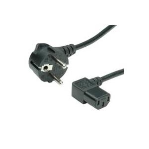 VALUE Netzkabel, abgewinkelte IEC-Buchse 1,8m (19.99.1118)