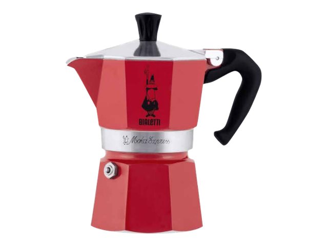 Bialetti Moka Express Espressokocher 1 Tasse 60 ml Aluminium Passion Red