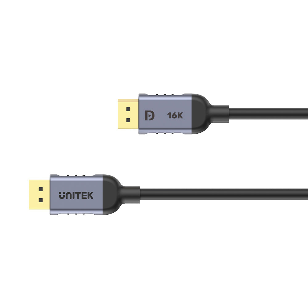 Unitek C1626GY01-1.5M DisplayPort-Kabel 1,5 m Schwarz, Grau