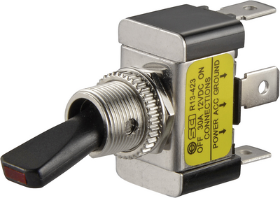 TRU COMPONENTS 1587694 Kfz-Kippschalter TC-R13-423L GELB 12 V/DC 30 A 1 x Aus/Ein rastend 1 St.