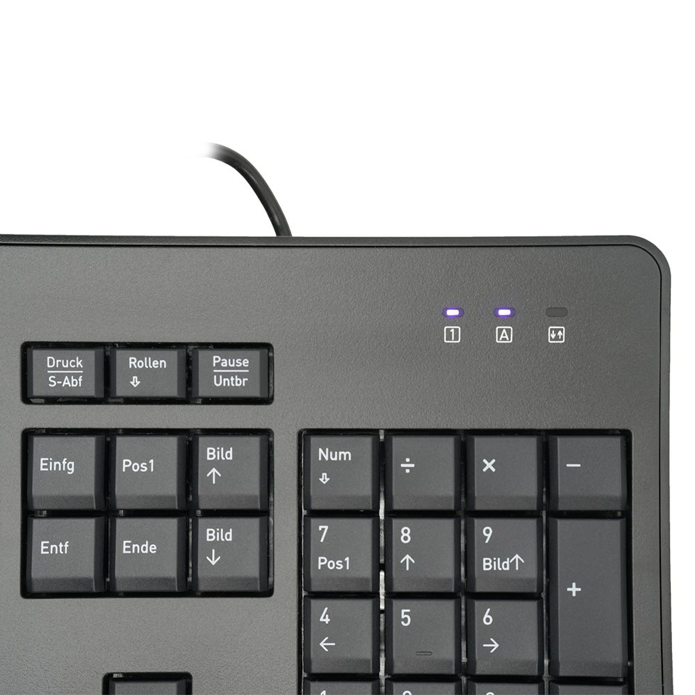 TERRA 1500 QWERTZ Tastatur 105 Tasten USB 1,8 m Schwarz