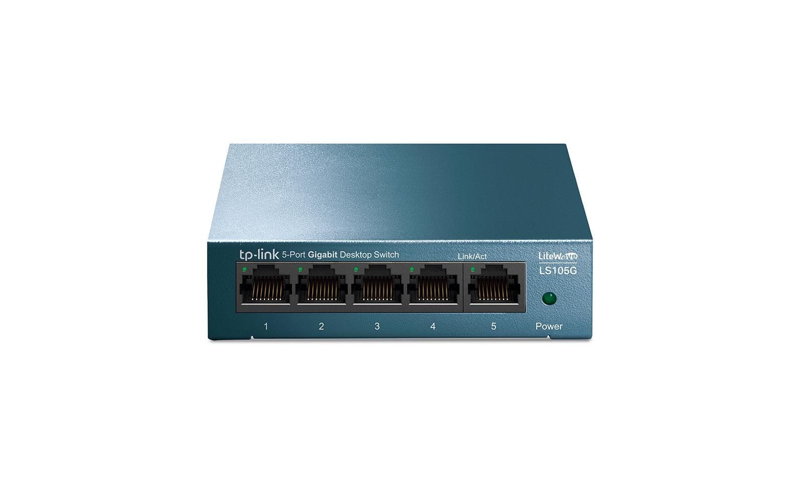 TP-Link LiteWave LS105G 5-Port Gigabit Switch Blau