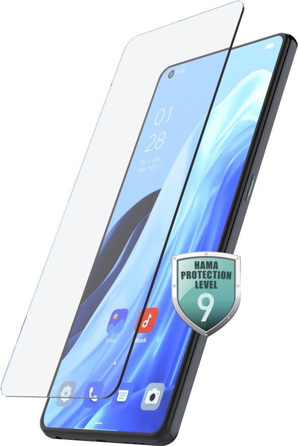 Hama Echtglas-Displayschutz Premium Crystal Glass für Oppo Reno8 Lite 5G (00216362)