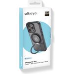 alkaya Lucid 360 FlexStand Case mit Magsafe für iPhone 15 Pro schwarz (CS-20224)