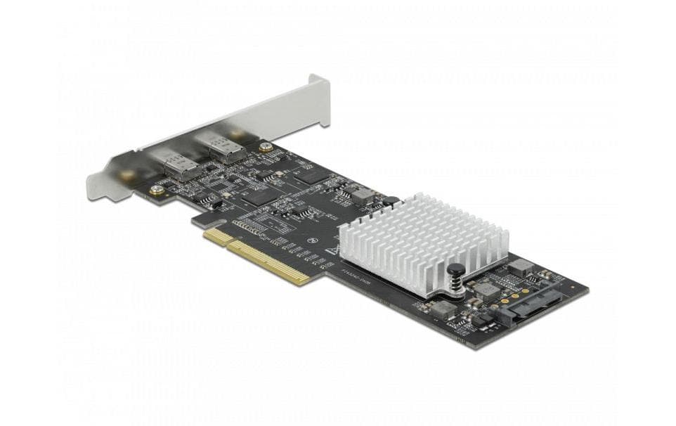 Delock 89009 PCI Express x8 Karte 2x USB-C 3.2 Gen 2x2 20 Gbps Low Profile
