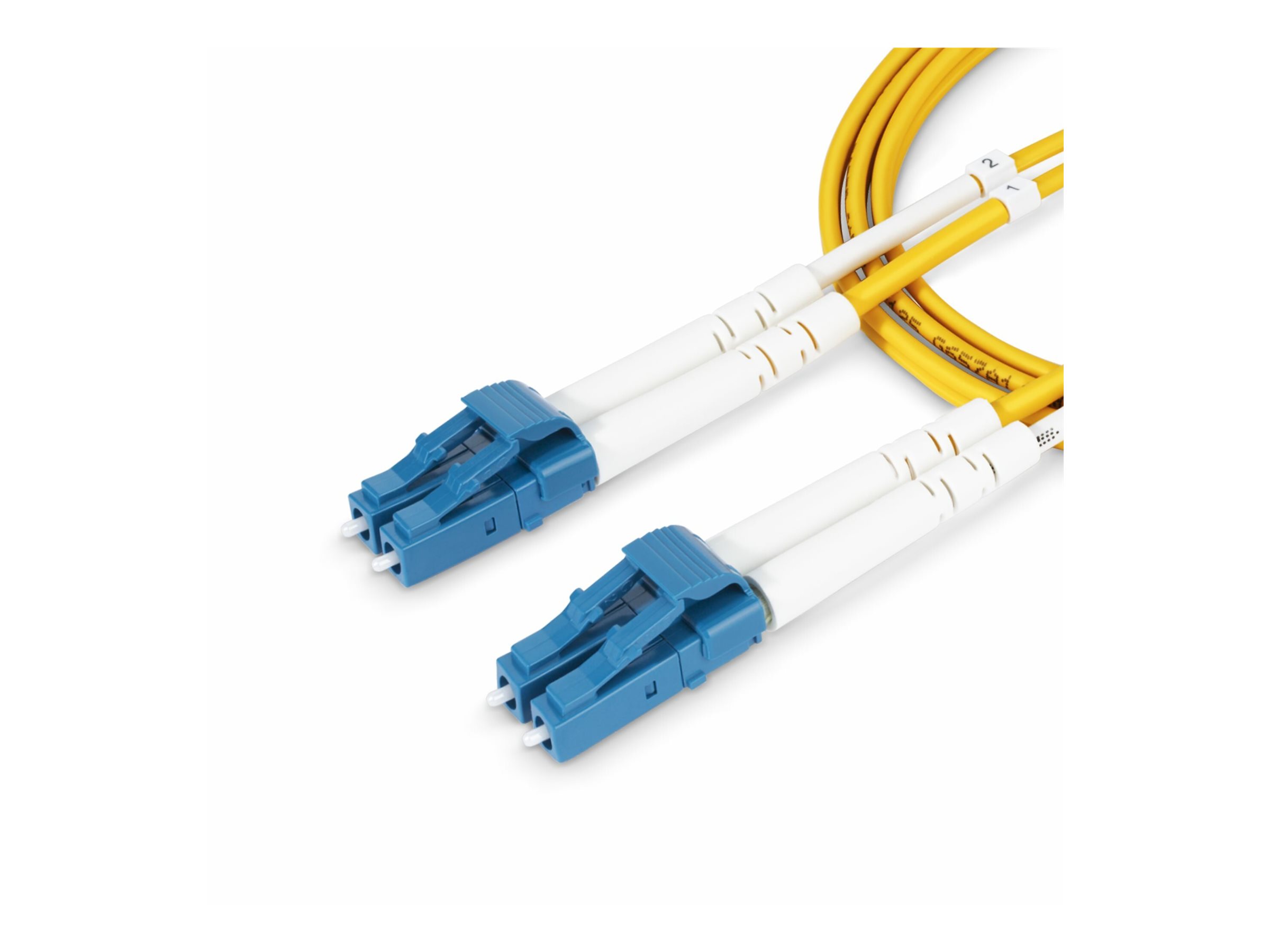 StarTech.com SMDOS2LCLC1M LC/UPC zu LC/UPC OS2 Singlemode Duplex Glasfaserkabel 1 m 9/125 µm LSZH Gelb