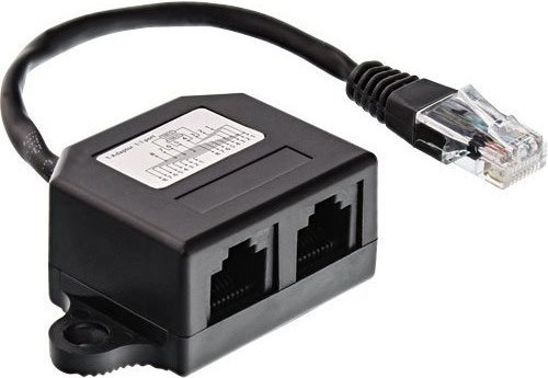 InLine 69932B 2x RJ45 Schwarz Schnittstellenkabeladapter (69932B)
