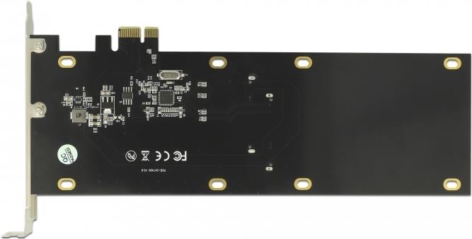 Delock PCI Express x1 Karte für 2 x SATA HDD / SSD Schwarz