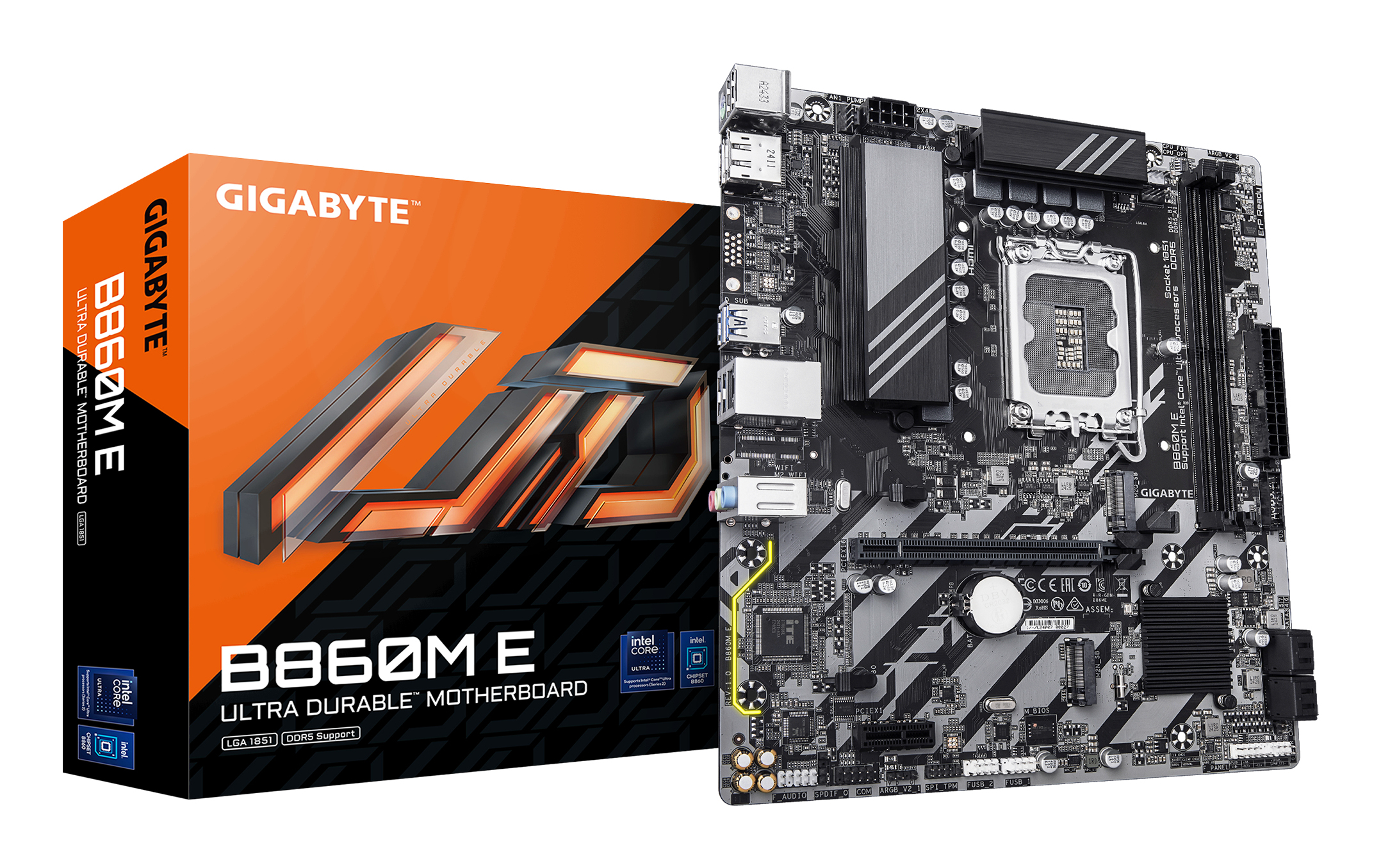Gigabyte B860M E Mainboard Intel B860 LGA 1851 micro ATX